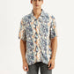 Men's All Over Print Multi Color Slim Fit Camp Shirt - Front View