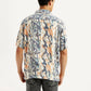Men's All Over Print Multi Color Slim Fit Camp Shirt - Back View