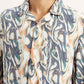 Men's All Over Print Multi Color Slim Fit Camp Shirt - Detail View