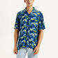 Men's Abstract Multi Color Slim Fit Camp Shirt - Styleshot View