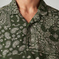 Men's Paisley Relaxed Fit Resort Collar Shirt - Detail View