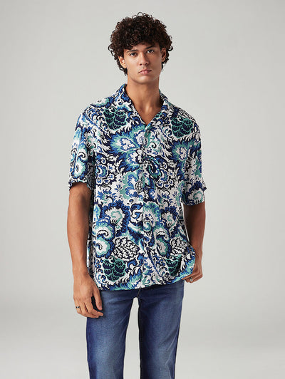 levi's Men's Printed Relaxed Fit Resort Collar Shirt-picture-20