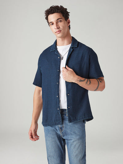 levi's Men's Solid Relaxed Fit Textured Shirt-picture-19