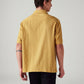 Men's Textured Relaxed Fit Camp Shirt - Back View