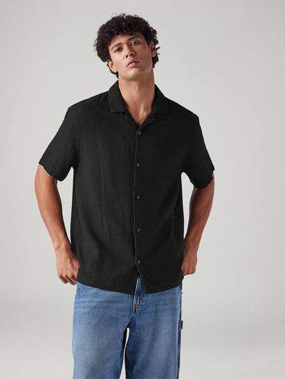 levi's Men's Solid Relaxed Fit Resort Collar Shirt-picture-10