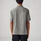 Men's Embroidered Relaxed Fit Resort Collar Shirt - Back View