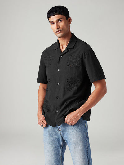 levi's Men's Embroidered Relaxed Fit Resort Collar Shirt-picture-34