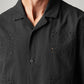 Men's Embroidered Relaxed Fit Resort Collar Shirt - Detail View