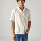 Men's Solid Relaxed Fit Resort Collar Shirt - Front View