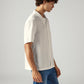 Men's Solid Relaxed Fit Resort Collar Shirt - Side View