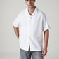 Men's Textured Relaxed Fit Dobby Resort Collar Shirt - Styleshot View