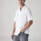 Men's Textured Relaxed Fit Dobby Resort Collar Shirt - Side View