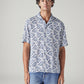 Men's Floral Relaxed Fit Resort Collar Shirt - Front View