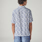 Men's Floral Relaxed Fit Resort Collar Shirt - Back View