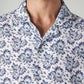 Men's Floral Relaxed Fit Resort Collar Shirt - Detail View