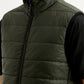 Men's Solid Green puffer Jacket - Detail View
