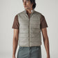 Men's Solid Slim Fit Reversible Puffer Jacket - Front View