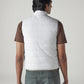 Men's Solid Slim Fit Reversible Puffer Jacket - Back View