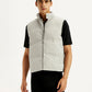 Men's Solid Grey Puffer Jacket - Styleshot View