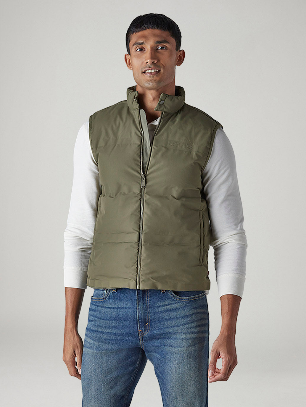 Men's Solid Slim Fit Puffer Jacket - 20 View