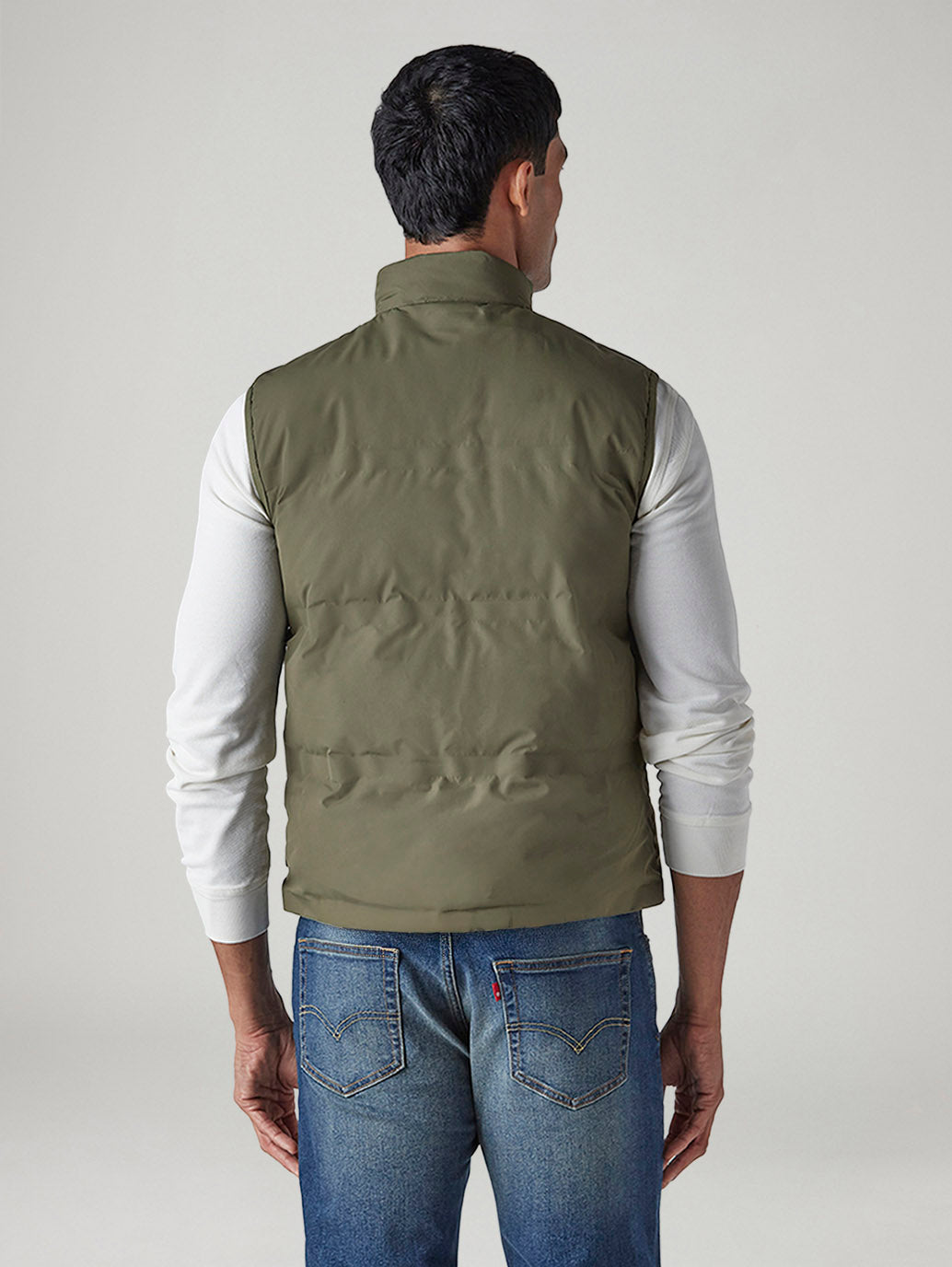 Men's Solid Slim Fit Puffer Jacket - 20 View