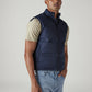 Men's Solid Quilted Slim Fit Jacket - Side View