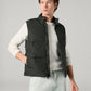 Men's Solid Slim Fit Puffer Jacket - Styleshot View