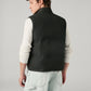 Men's Solid Slim Fit Puffer Jacket - Back View