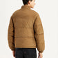 Men's Quilted Slim Fit Puffer Jacket - Back View