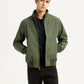 Men's Solid Slim Fit Bomber Jacket - Styleshot View