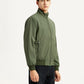 Men's Solid Slim Fit Bomber Jacket - Side View