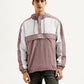 Men's Colorblock Mauve Windcheater Jacket - Front View