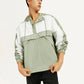 Men's Colorblock Green Windcheater Jacket - Elevated View