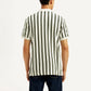 Men's Striped Slim Fit Polo T-Shirt - Back View