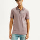 Men's Mauve Slim Fit Polo T-shirt - Styleshot View
