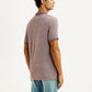 Men's Mauve Slim Fit Polo T-shirt - Back View