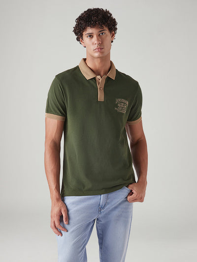 Men's Colorblock Slim Fit Pique Polo T-Shirt-image-34