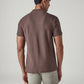 Men's Solid Brown Polo T-shirt - Back View