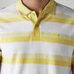 Men's Striped White Jersey Polo T-shirt - 20 View