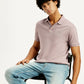 Men's Solid Slim Fit Polo T-Shirt - Elevated View