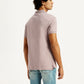 Men's Solid Slim Fit Polo T-Shirt - Back View