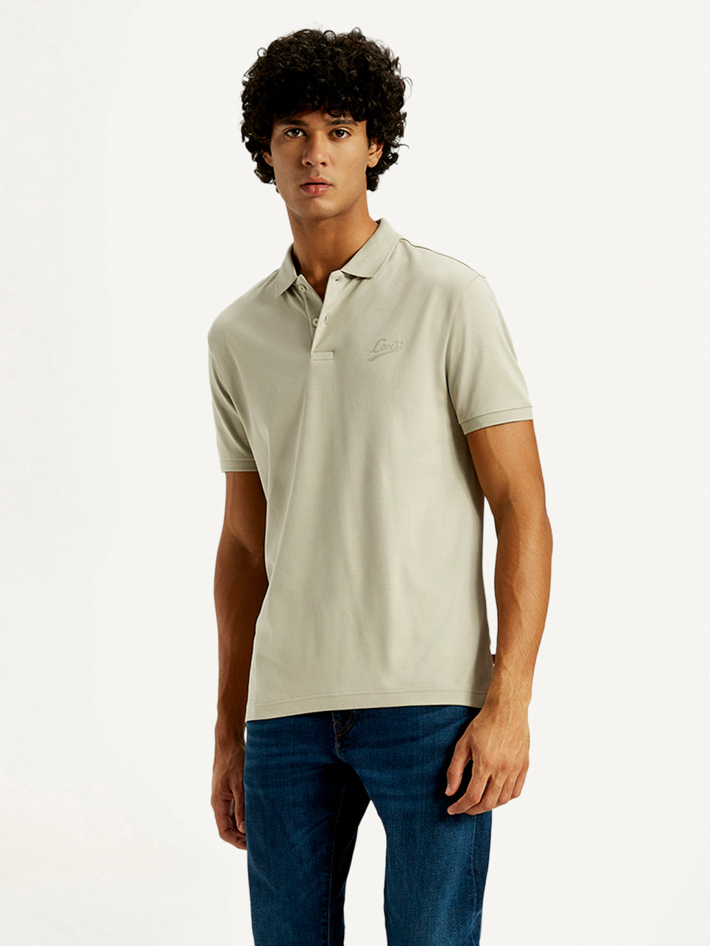 Men's Solid Slim Fit Polo T-Shirt - Styleshot View