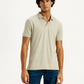Men's Solid Slim Fit Polo T-Shirt - Front View