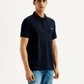 Men's Solid Slim Fit Polo T-shirt - Side View