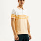 Men's Striped Slim Fit Polo T-shirt - Side View