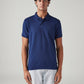 Men's Self-Design Slim Fit Polo T-Shirt - Front View