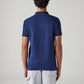 Men's Self-Design Slim Fit Polo T-Shirt - Back View