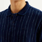 Men's Striped Slim Fit Polo T-shirt - Detail View