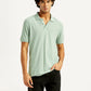 Men's Solid Slim Fit Polo Linen T-Shirt - Styleshot View
