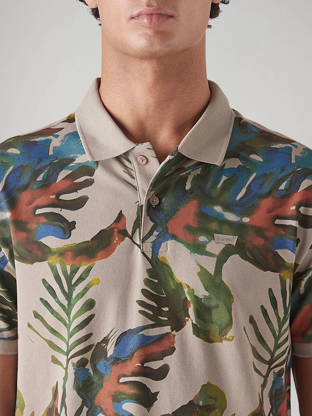 Men's Printed Slim Fit Pique Polo T-Shirt - 20 View